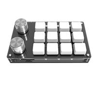 COSINE Clavier personnalisé 12 touches + 2 boutons 12 touches OSU Gaming Mini clavier mécanique à une main Support Hot Swap Blanc