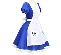COSLANDERS - Costume d'Alice pour femme - Costume de Madness Returns - Robe de soubrette Lolita - Costume d'Halloween - Costume (ensemble complet, taille XS)