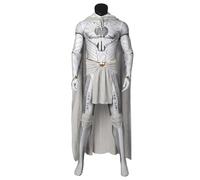 COSLANDERS Costume de chevalier de la lune pour homme avec cape, costume de Marc Spector, masque de lune, maillot d'Halloween (ensemble complet, taille XXL)