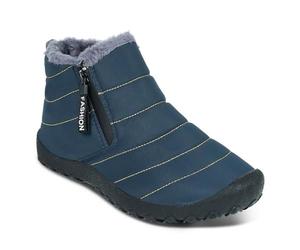 Coslippy Chaussures d'hiver confortables à enfiler, doublure chaude et imperméable, semelle antidérapante, chaussures ergonomiques pour l'hiver style bottes d'hiver, bleu roi, 41 EU