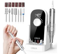 COSLUS E51 Ponceuse Pour Ongles Professionnelle: 40000 RPM Ensemble de Lime a Ongle Electrique 6 en 1 Pour Ongles en Gel et Ongles en Acrylique, Idéal Pour le Salon et La Maison Portable et Silencieux
