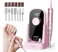 COSLUS E51 Ponceuse Pour Ongles Professionnelle: 40000 RPM Ensemble de Lime a Ongle Electrique 6 en 1 Pour Ongles en Gel et Ongles en Acrylique, Idéal Pour le Salon et La Maison Portable et Silencieux
