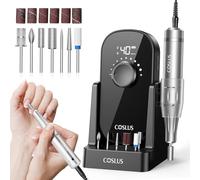 COSLUS E51 Ponceuse Pour Ongles Professionnelle: 40000 RPM Ensemble de Lime a Ongle Electrique 6 en 1 Pour Ongles en Gel et Ongles en Acrylique, Idéal Pour le Salon et La Maison Portable et Silencieux