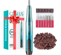 COSLUS Ponceuse à ongles électrique sans fil portable : kit de manucure électrique 2025 pour ongles en gel, ongles en acrylique, moules à ongles pour enlever les callosités pour débutants salon de