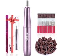 COSLUS Ponceuse Ongles Electrique pour Ongles en Gel : Vitesse et Sens de Rotation Réglables Kit de Manucure et Pédicure, Lime à 0ngles Electrique pour ongles en gel, Professionnel Ongles (Violet)