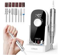 Coslus Ponceuse Ongles Pro 4000rpm - Lime Électrique 6-En-1 Pour Gel & Acrylique, Salon & Maison.