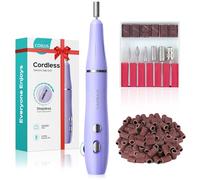 COSLUS Ponceuse Pour Ongles Professionnel: 25000RPM Portable Lime à Ongles sans fil electrique Semi Permanent Multifonction Kit Manucure Pedicure pour cuticule gel ongle prothésiste Salon nail Violet