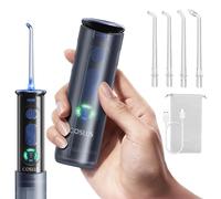 COSLUS T50 Hydropulseur électrique sans fil Trragba, hydropulseur rétractable, rangement de buse intégré pour les déplacements, pour les amateurs de santé orale, nettoyage quotidien en profondeur