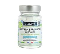 Coslys Dentifrice Fraîcheur à Croquer Bio 120 pastilles