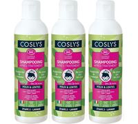 COSLYS® Shampooing Après-Traitement Poux & Lentes - Vinaigre bio de framboise 3x230 ml