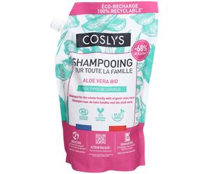 COSLYS Shampooing familial à l'aloe vera bio pour tous les types de cheveux 1000 ml