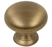 Cosmas 4950bab brossé Laiton antique Cabinet Hardware Bouton Champignon rond - 1-1/10,2 cm de diamètre - Paquet De 25