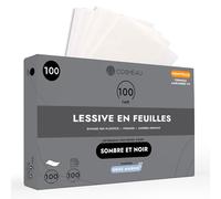 Cosmeau Feuilles de Lessive Cosmeau pour Linge Foncé - 100 Feuilles - Lessive Écologique, Idéale pour le Voyage