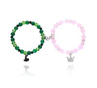 Cosmeria BFF Bracelets Pour Deux, Ensemble De Bracelets Assortis En Matériau Élastique, Bracelet Assorti Pour Les Meilleurs Amis Ou Couples