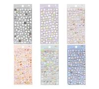 Cosmeria Ensemble de Stickers 3D Puffy pour Enfants, 6 Feuilles avec Designs Mignons, Idéal pour Projets Créatifs et Emballages Cadeaux, Autocollants PVC de Haute Qualité