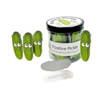 Cosmeria Positive Pickle Affirmation Jar, Cadeau Unique pour La Détente, 60 Cartes pour Énergie Positive Et Santé Mentale, Parfait pour Amis