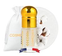 Cosm'Ethics® | Musc Tahara Blanc parfumée 3ml | Deodorant femme | Purification période menstruelle | Musc intime femme fraîcheur longue durée | Gel Intime pour Femme | 1 Lingette Bambou Fournie