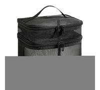 Cosmetic Bag, Travel Organizer, Mesh Caddy, Double Layer Storage, Quick Dry Nylon, Perfect for Toiletries, Shower Necessary, Makeup, and Daily Use at Home Or on The Go 8.66x8.27x6.5 inches