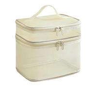 Cosmetic Bag, Travel Organizer, Mesh Caddy, Double Layer Storage, Quick Dry Nylon, Perfect for Toiletries, Shower Necessary, Makeup, and Daily Use at Home Or on The Go 8.66x8.27x6.5 inches