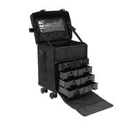 Cosmetic Case - Chariot de maquillage multifonction avec 8 tiroirs amovibles - Noir - Pour les amateurs de maquillage, les techniciens des ongles, les esthéticiens, Noir , Moderne