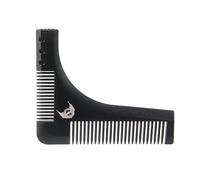 COSMETIC CLUB Peigne Structurant pour Barbe en Inox Ergonomique Noir