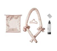 COSMETIC CLUB, SC0629, Coffret de 6 Bigoudis Satin Rose, Design Élégant et Féminin, Matériaux de Haute Qualité, Facilité d'Utilisation, Polyvalence de Coiffure, Compact et Pratique pour Voyage