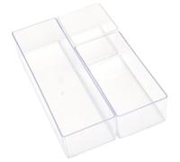 COSMETIC CLUB - SC0693 Organisateur Cosmétique Modulable Transparent, Rangement Pratique Salle de Bain, Design Épuré, Accès Facile, Entretien Simple, 225x5x75 cm
