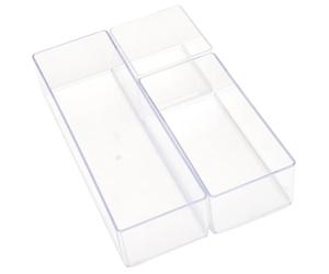 COSMETIC CLUB - SC0693 Organisateur Cosmétique Modulable Transparent, Rangement Pratique Salle de Bain, Design Épuré, Accès Facile, Entretien Simple, 225x5x75 cm