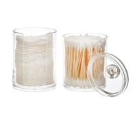 COSMETIC CLUB - SC0695 Boîte Accessoire Hygiène x2 - Design Ergonomique - Capacité Optimale pour Cosmétiques et Accessoires - Facilité d'entretien - Transparent 195 x 7 x 7 cm