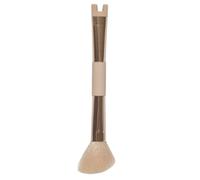 COSMetIC CLUB - SC0698 Pinceau Contouring Nez 2 en 1 - Accessoire Beauté Ergonomique - Application Précise - Conçu pour Produits Liquides et Poudres - Or Rose 15 cm