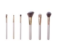 COSMETIC CLUB – Set de 6 pinceaux de maquillage SC0766 – Teint & Yeux – Rangement rotatif – Noir