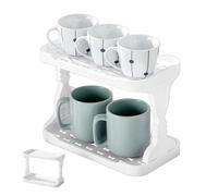 Cosmetic Storage Rack - 26x15x19cm Build Handy, PP Strong Construction, Organisateur de bureau avec disposition d'économie d'espace | Organisateur de vanité pour le maquillage, les articles de toilett