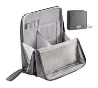 Cosmetic Travel Bags for Women, Large Capacity Waterproof Makeup Organizer, Oxford Cloth Vertical Design, Travel Case for Shampoo, Conditioner, Sunscreen, and Toiletries, 23x22cm