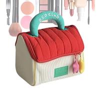Cosmetic Travel Case, Toiletry Storage Bag, Portable Makeup Organizer, Lightweight Design, Zipper Closure, Ideal for Home, Business Trips, 7.09x7.09x5.91 inches