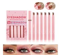 Cosmetics Lot de 6 crayons à à paupières bicolores, illuminateur des yeux, crayon fard à paupières scintillant pour amis, famille