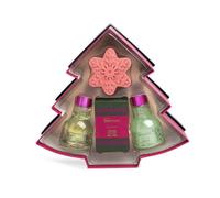 Cosmetics Set de bain et de douche, set cadeau beauté 4 pièces, pin avec cannelle, bain moussant | boîte cadeau, pour femmes