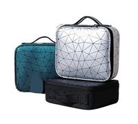 Cosmetics Travel Bag， Trousse de Maquillage Professionnelle, Valise for Outils à Ongles, boîte à cosmétiques, Organisateur for esthéticienne, Rangement ，Large-Capacity Makeup Bag(Marble Black)