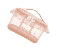 Cosmétique en Nylon Élégant avec des Organisateurs De Conception Multi-Poche Couture Cardiaque pour L'organisateur Portable Essentiel Beauty