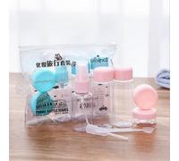Cosmétiques Vides De Voyage, 7 Pièces/Ensemble, Petite Bouteille De Voyage Portable, Maquillage, Crème Pour Le Visage, 3 Couleurs, Kit De Voyage, Accessoires