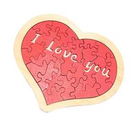 COSMEVIVI 1 Jeu Casse-tête d'amour Jouet Puzzle Coeur enigmes Enfants Puzzles Enfants Jeu de Puzzle edutoy Jeu de Reflexion Jouets Assortis Jouet de Puzzle éducatif pour Tout-Petits en Bois