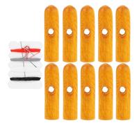 COSMEVIVI 10 pièces Perles Queue Parapluie Bois Lot Accessoires Réparation Pour Parapluies Pliants Long Manche Robustes