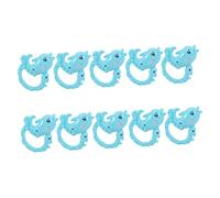 COSMEVIVI 10pièces Jouets Forme De Dauphin Hochets Éducatifs Pour Jouets De Coordination Main-œil Sons Colorés Et Apaisants