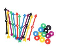 COSMEVIVI 12 pièces Lot de Flèches Plastique Multicolores pour Jeux de Société Pointeurs Robustes pour Roue de Loterie Accessoires Ludiques Durables pour Garçon Fille et Fêtes