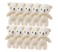COSMEVIVI 15 Pièces Porte-Clés Ours Peluche Mini Poupée Ours Suspendue Jouet Petit en Peluche pour Sac À Dos Clé Décoration
