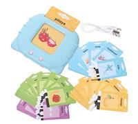 COSMEVIVI 1ensemble Cartes Flash Parlantes Éducatives Jouet Apprentissage Linguistique Interactif pour Garçon Fille avec Cartes Illustrées Anglais Et Chinois pour Éveil Précoce Fêtes