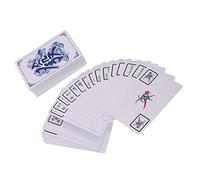 COSMEVIVI 1Ensemble Mini Mahjong Card Set Cartes de Mahjong de Voyage Chinois Kit de Jeu Relaxant pour Amusement Famille