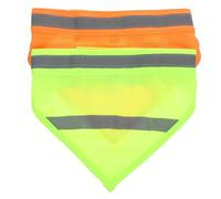 COSMEVIVI 2 Pièces Bandana de Sécurité pour Chien Réfléchissant, | Haute Visibilité, Bande Réfléchissante, Facile à Mettre Enlever, Lavable, pour Chien et Animal