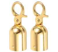 COSMEVIVI 2 Pièces Embout De Corde En Inox Avec Mousqueton Butée D’Extrémité De Corde Pour Espace Extérieur, Aspect Professionnel, Pour Barrière De Corde