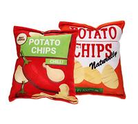 COSMEVIVI 2pièces Jouet à Mâcher Forme De De Chips pour Chiens Résistant Et Indestructible Jouet De Mastication Amusant pour Chiots Accessoire De Détente pour Animaux De Compagnie