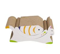 COSMEVIVI 3pièces Griffoir Carton pour Chats De Grattage Amusant pour Chats Et Chatons Lit Et Aire De Jeux